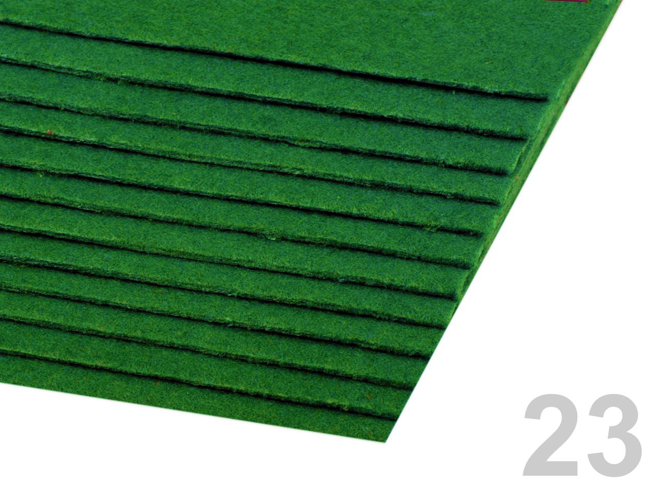 Látková dekorativní plsť / filc 20x30 cm, barva 23 (F28) zelená pastelová