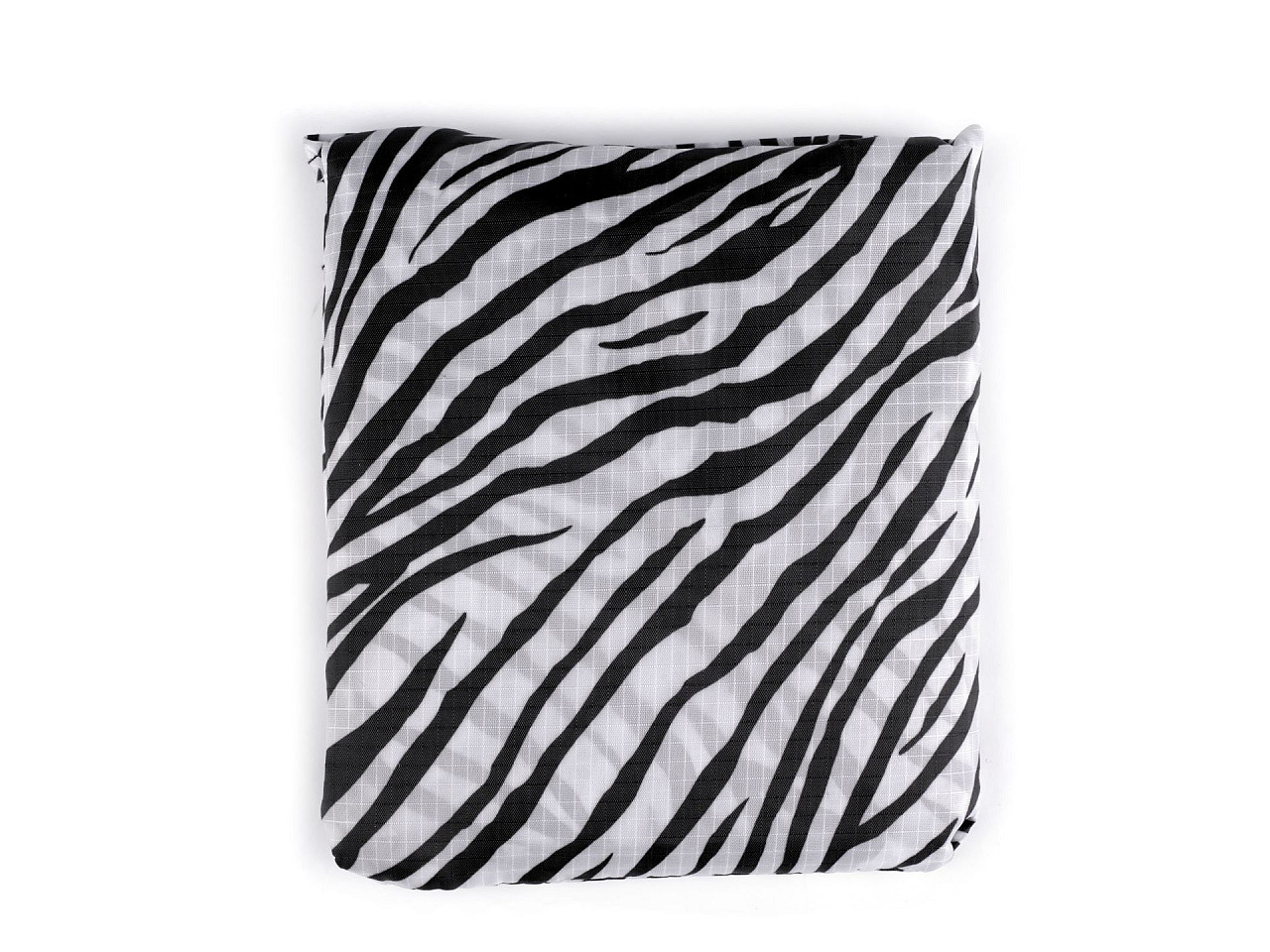 Skládací nákupní taška 49x40 cm pevná, barva 6 bílo-černá zebra