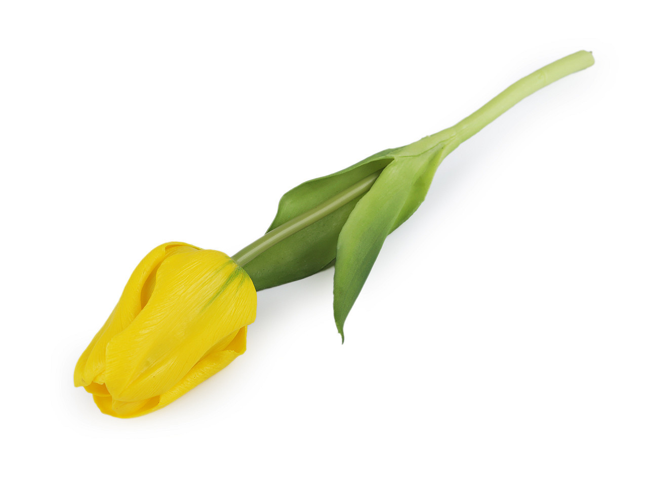 Umělý tulipán, barva 2 žlutá