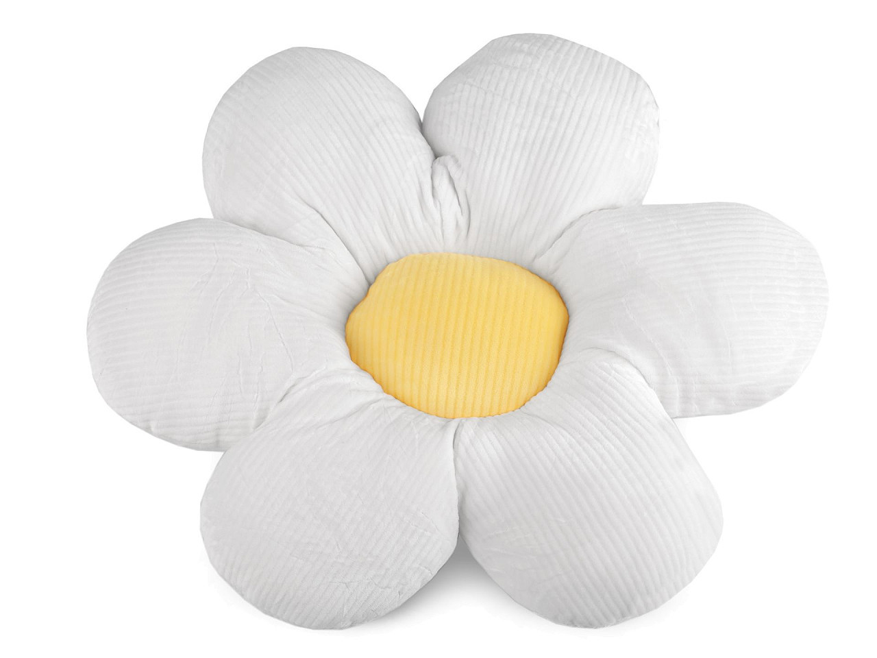 Dekorační polštář květ Ø40 cm, barva 1 bílá