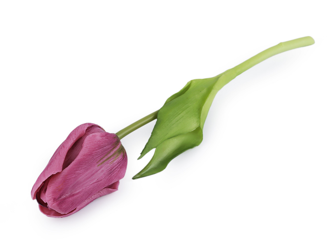 Umělý tulipán, barva 4 lila
