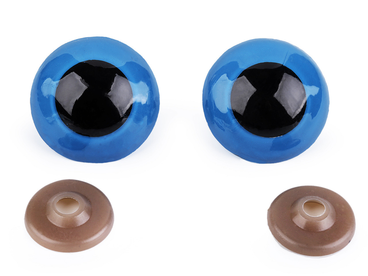 Oči velké s pojistkou Ø40 mm, barva 4 modrá