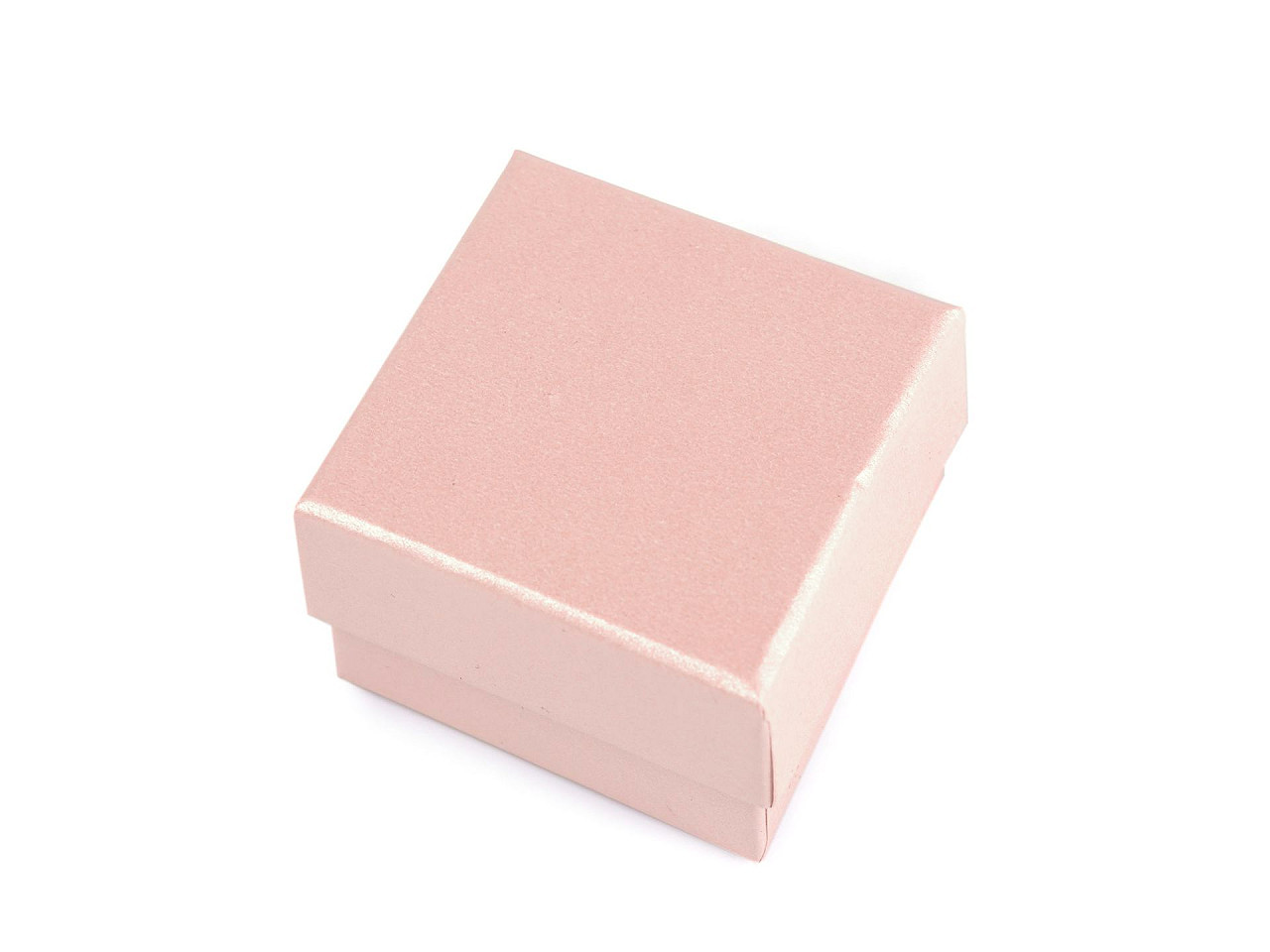 Krabička na šperky 5,5x5,5 cm, barva 1 pudrová perleť