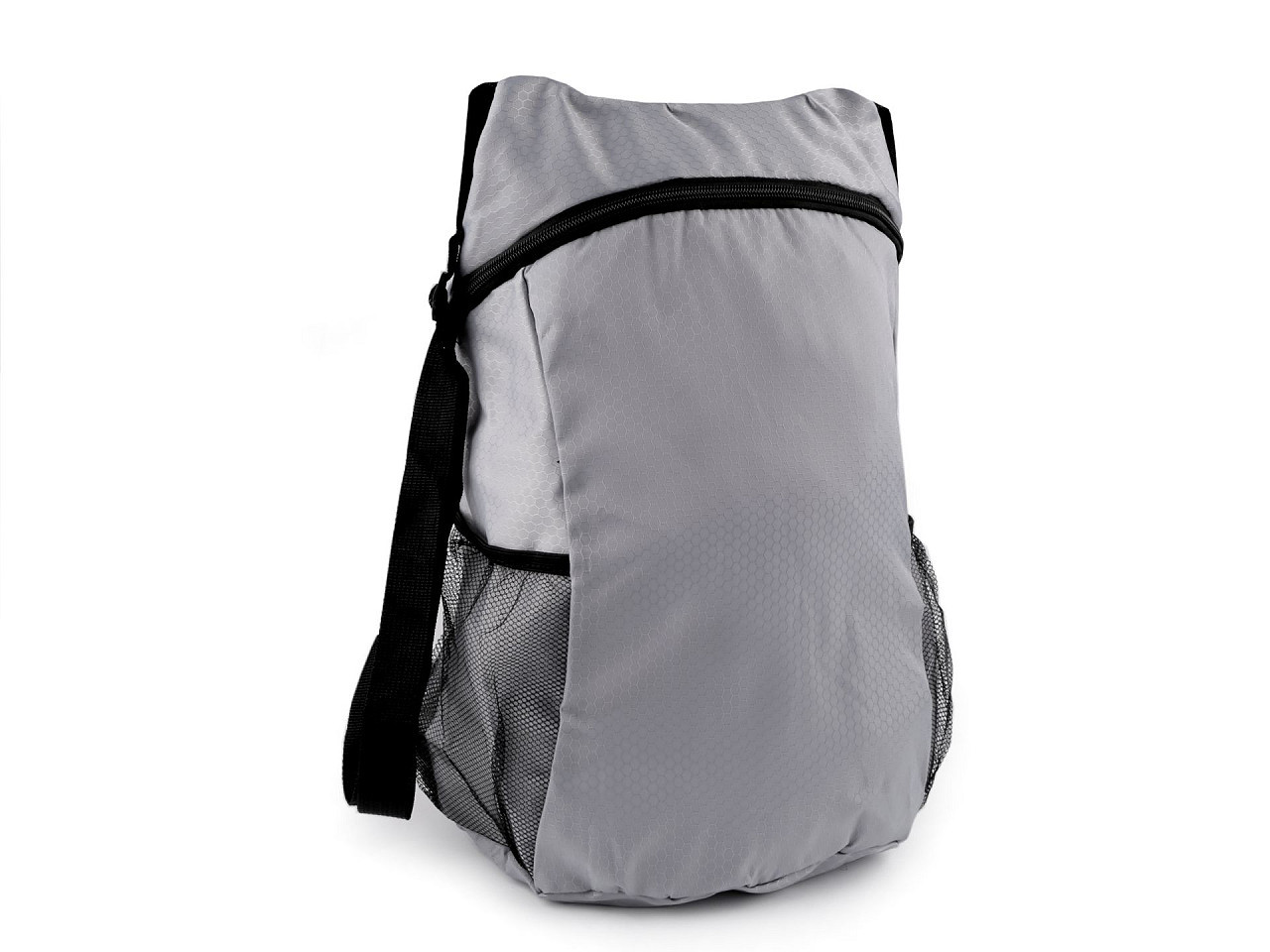 Lehký skládací batoh 32x39 cm, barva 3 šedá