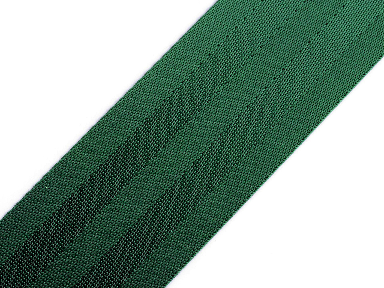 Hladký oboustranný popruh s leskem šíře 50 mm, barva 5 zelená