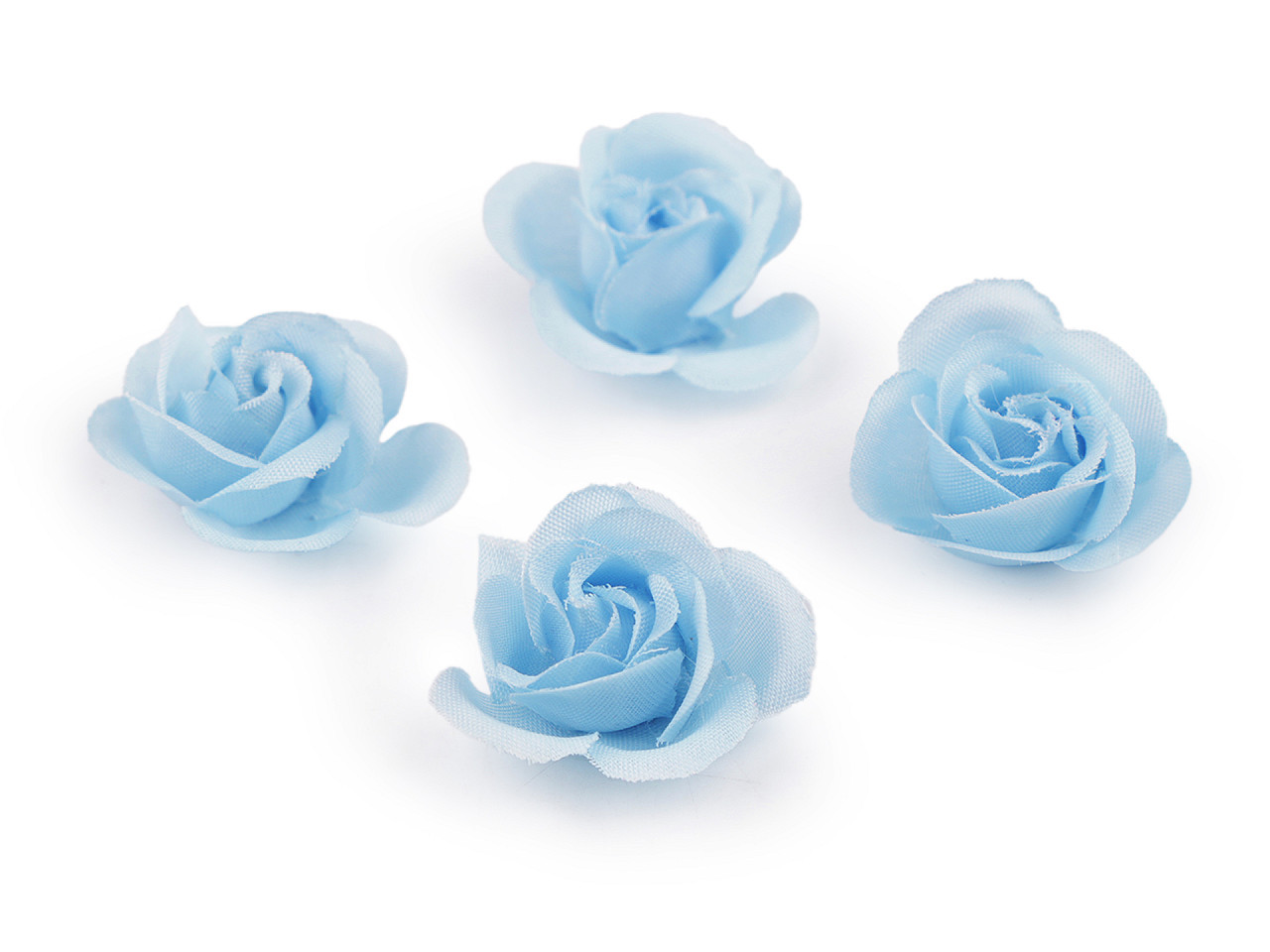 Umělý květ růže Ø3 cm, barva 6 modrá světlá