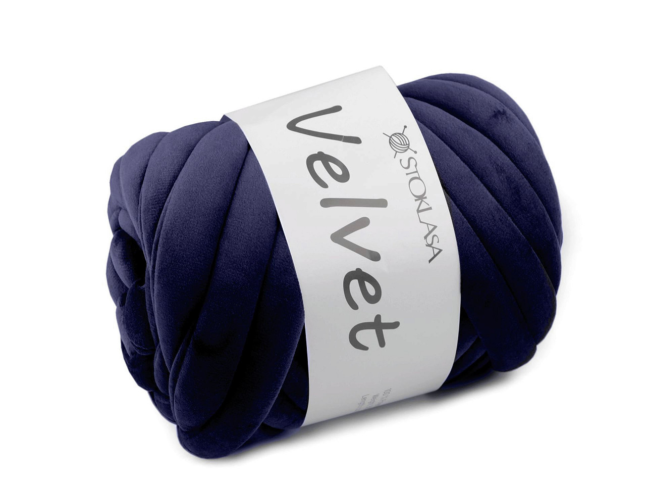Příze Marshmallow silná Velvet 500 g, barva 8 modrá tmavá
