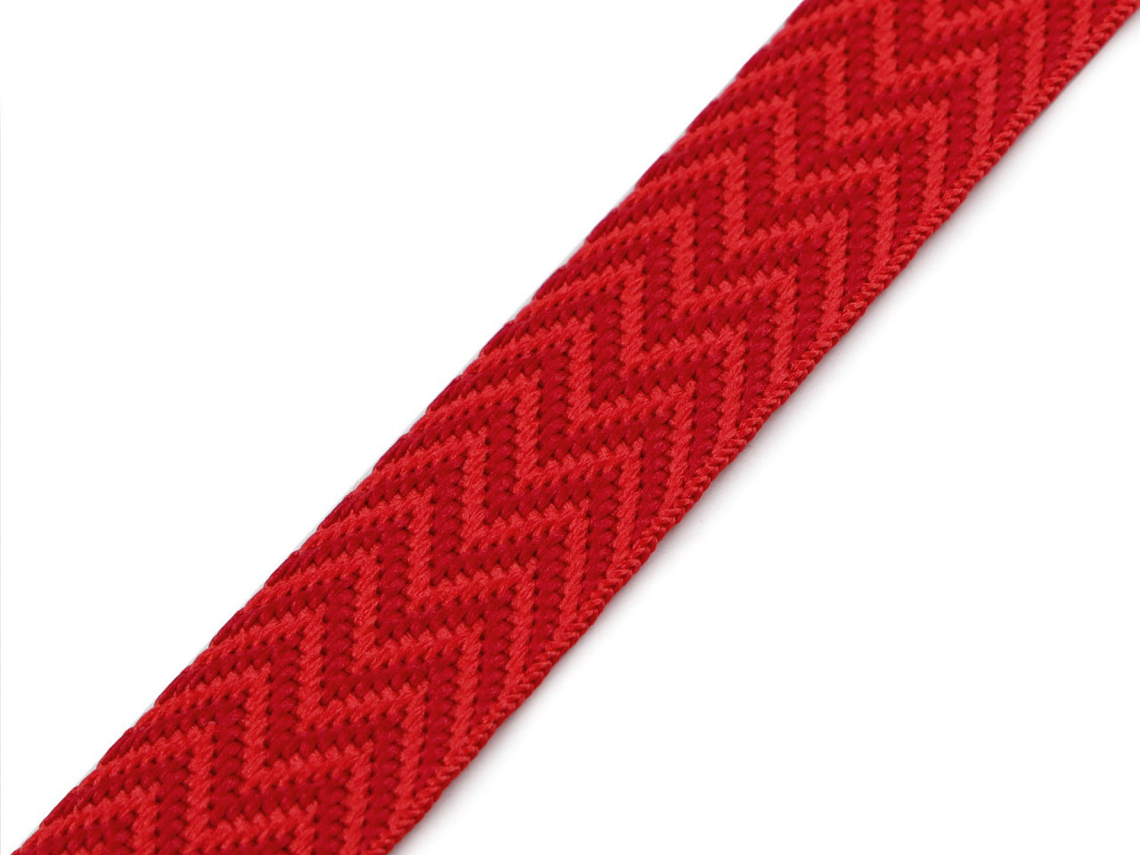 Oboustranný popruh šíře 20 mm, barva 29 červená