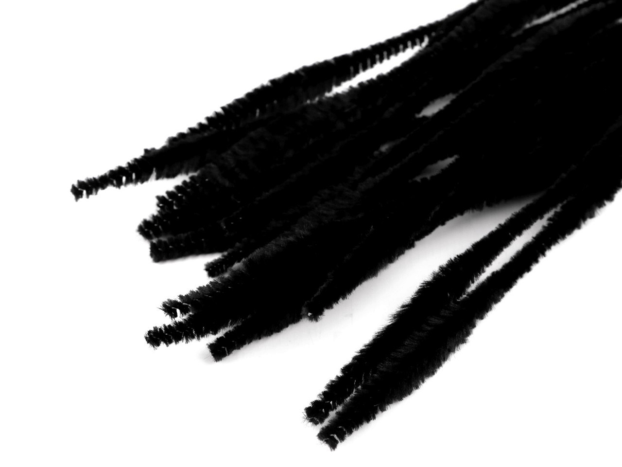 Chlupaté modelovací drátky Ø5-10 mm délka 30 cm, barva 2 černá