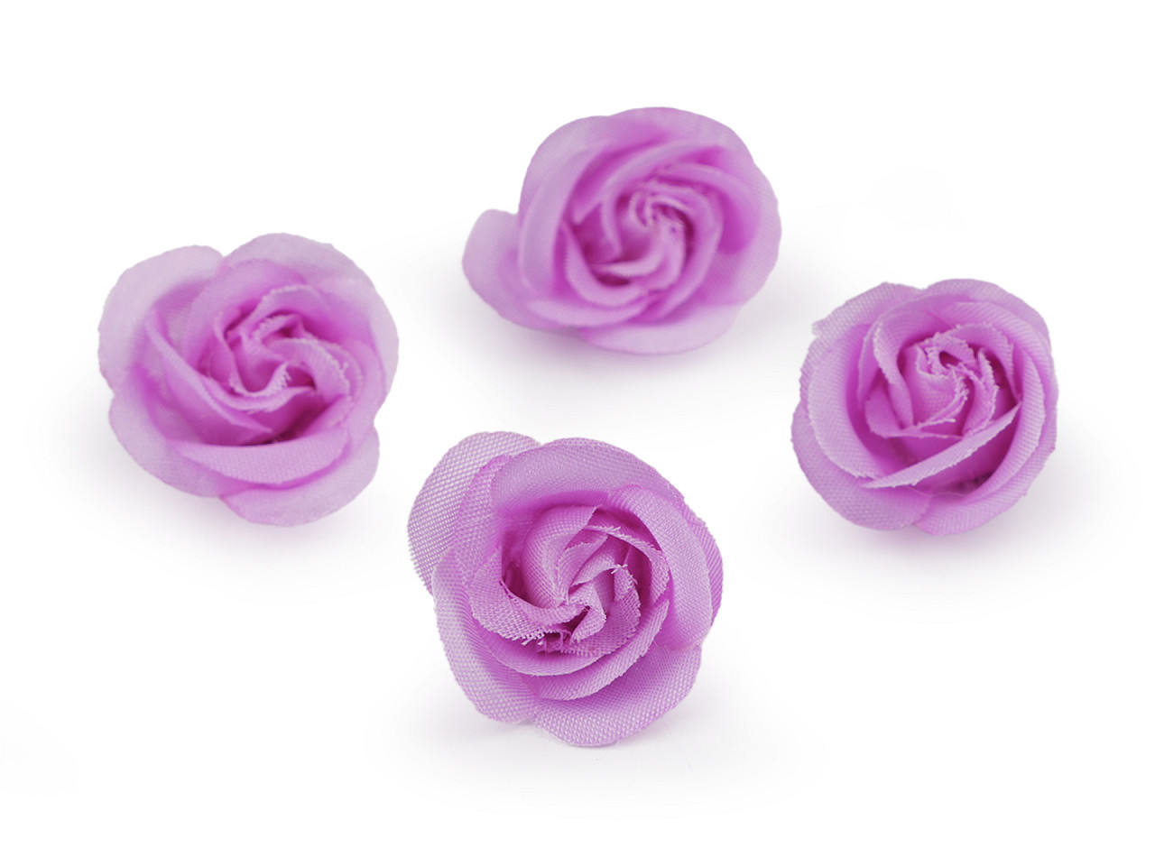 Umělý květ růže Ø3 cm, barva 5 fialová