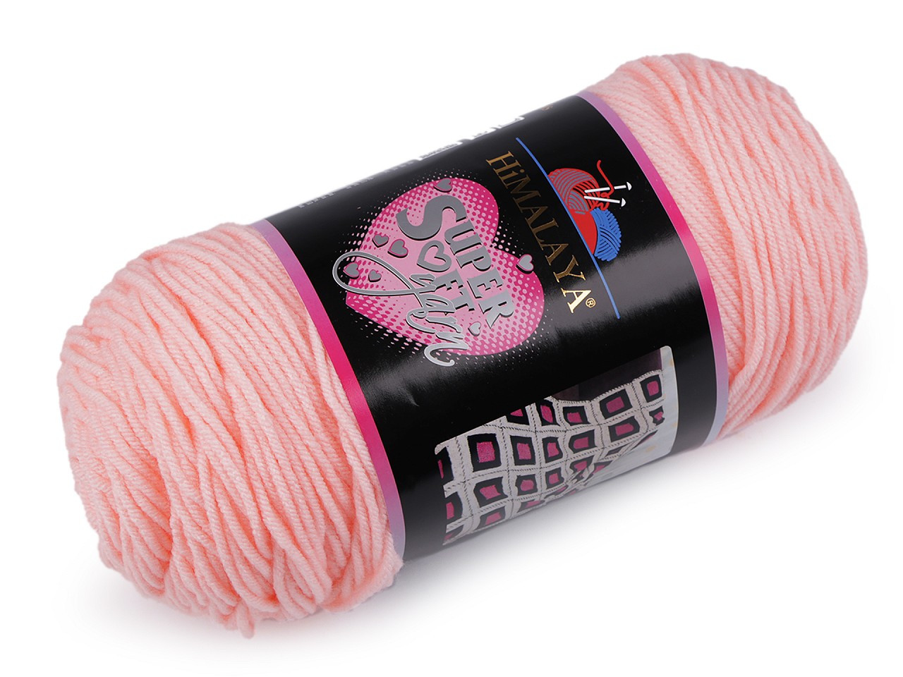Pletací příze Super Soft Yarn 200 g, barva 3 (80832) růžová sv.