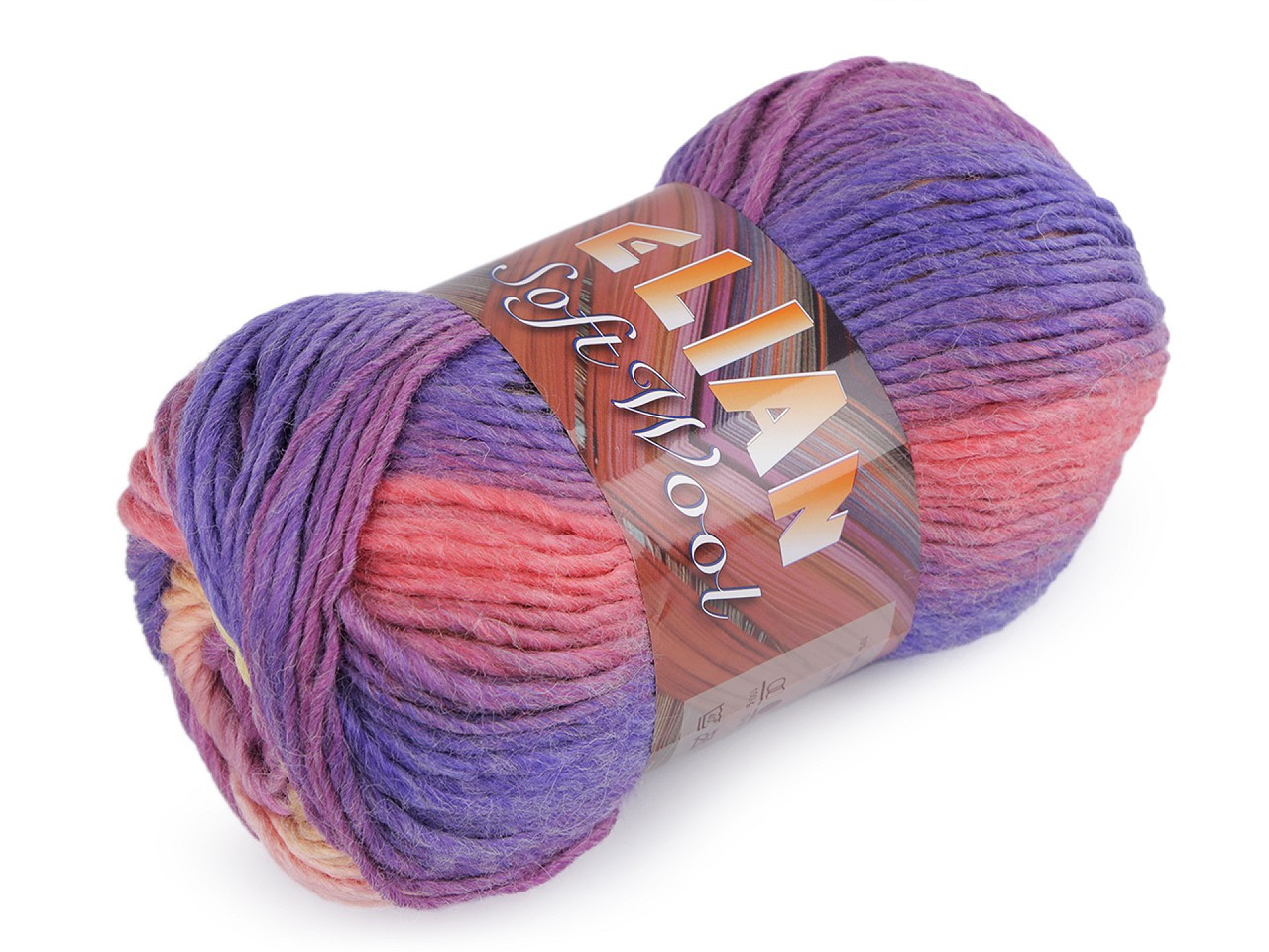 Pletací příze Soft Wool 100 g, barva 7 (87185) fialová