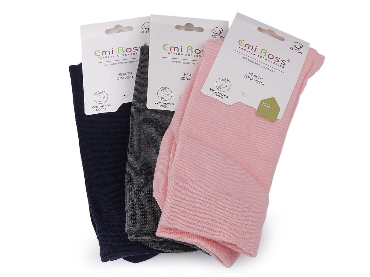Dámské bavlněné ponožky Emi Ross, barva 22 (39-42) mix
