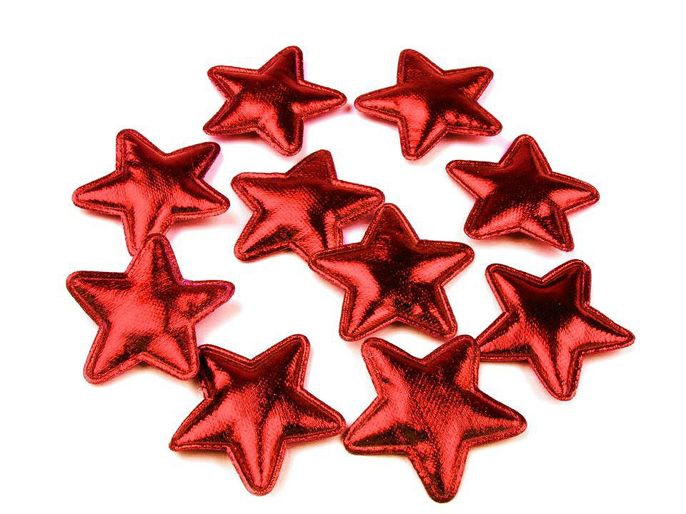 Hvězda Ø30 mm, barva 7 červená