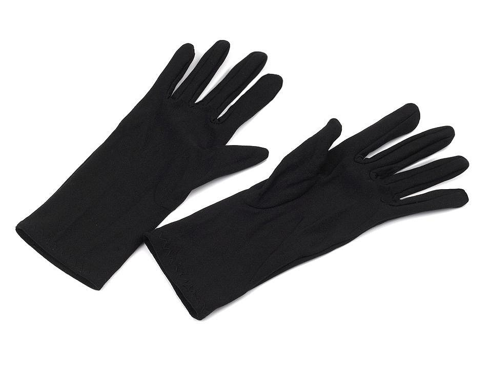 Společenské rukavice dámské, barva 2 22-23cm černá