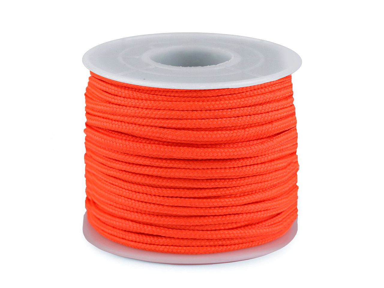 Padáková / oděvní šňůra Ø2,5 mm, barva 4 oranžová neon
