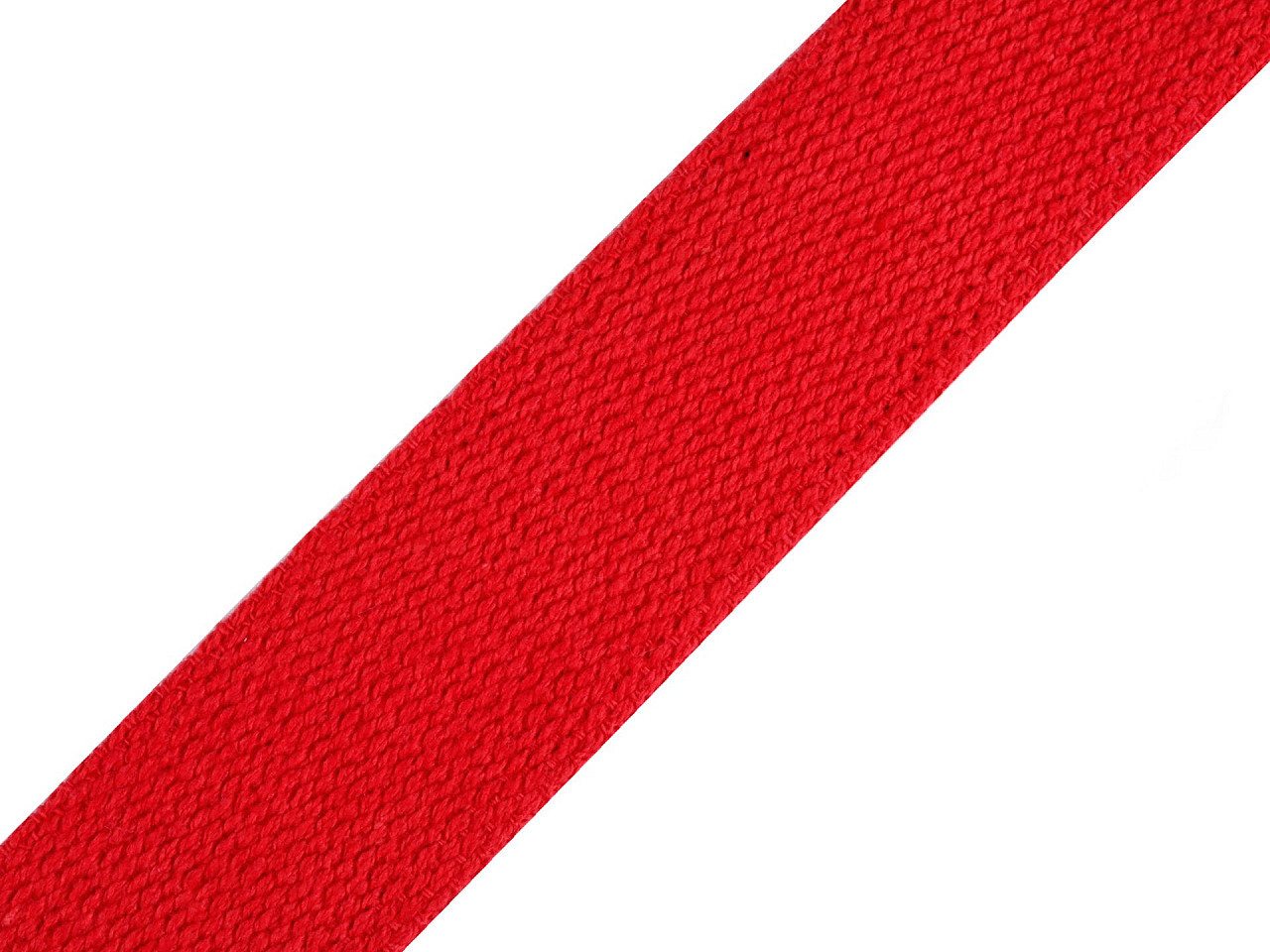 Bavlněný popruh šíře 30 mm, barva 5 červená