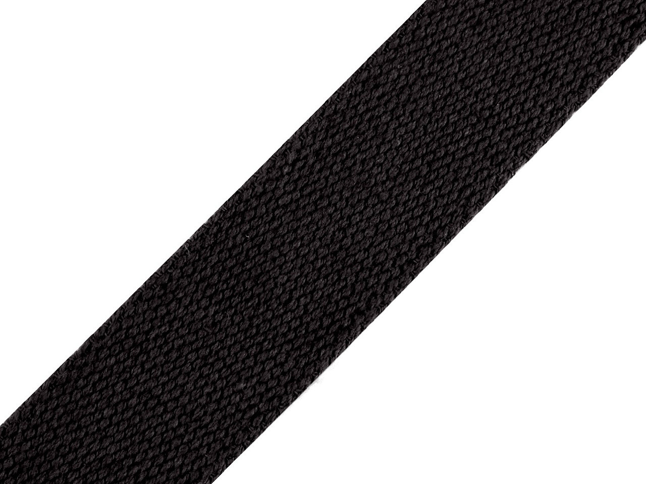 Bavlněný popruh šíře 30 mm, barva 13 černá