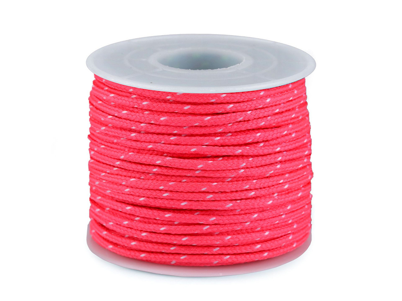 Padáková / oděvní šňůra Ø2,5 mm, barva 1 růžová neon