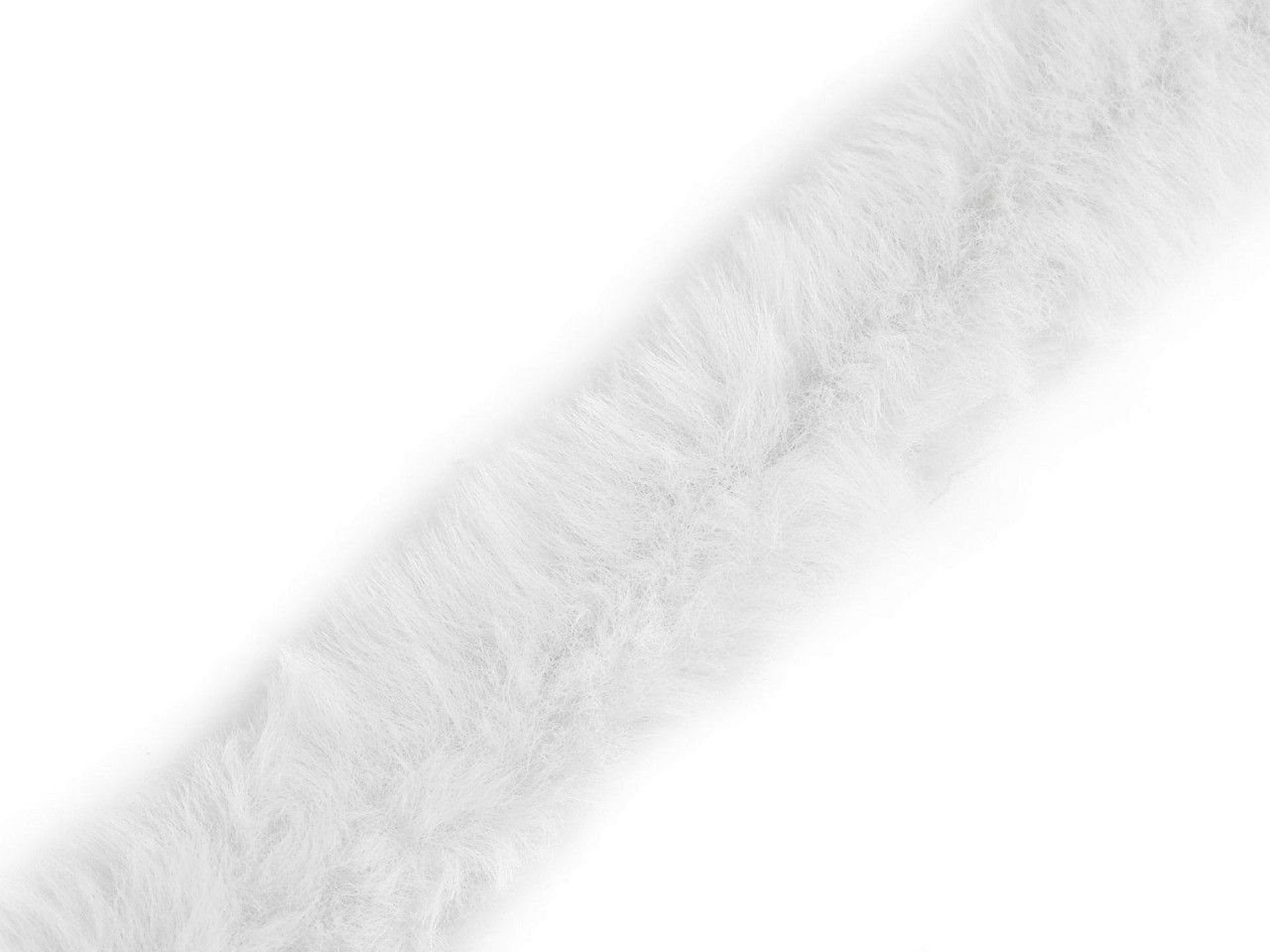 Všívací oděvní / dekorační kožešina šíře 1,5 cm, barva 1 Off White