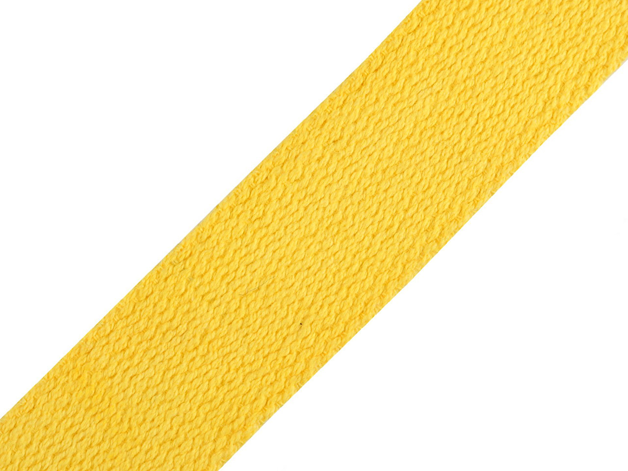 Bavlněný popruh šíře 30 mm, barva 26 žlutá světlá