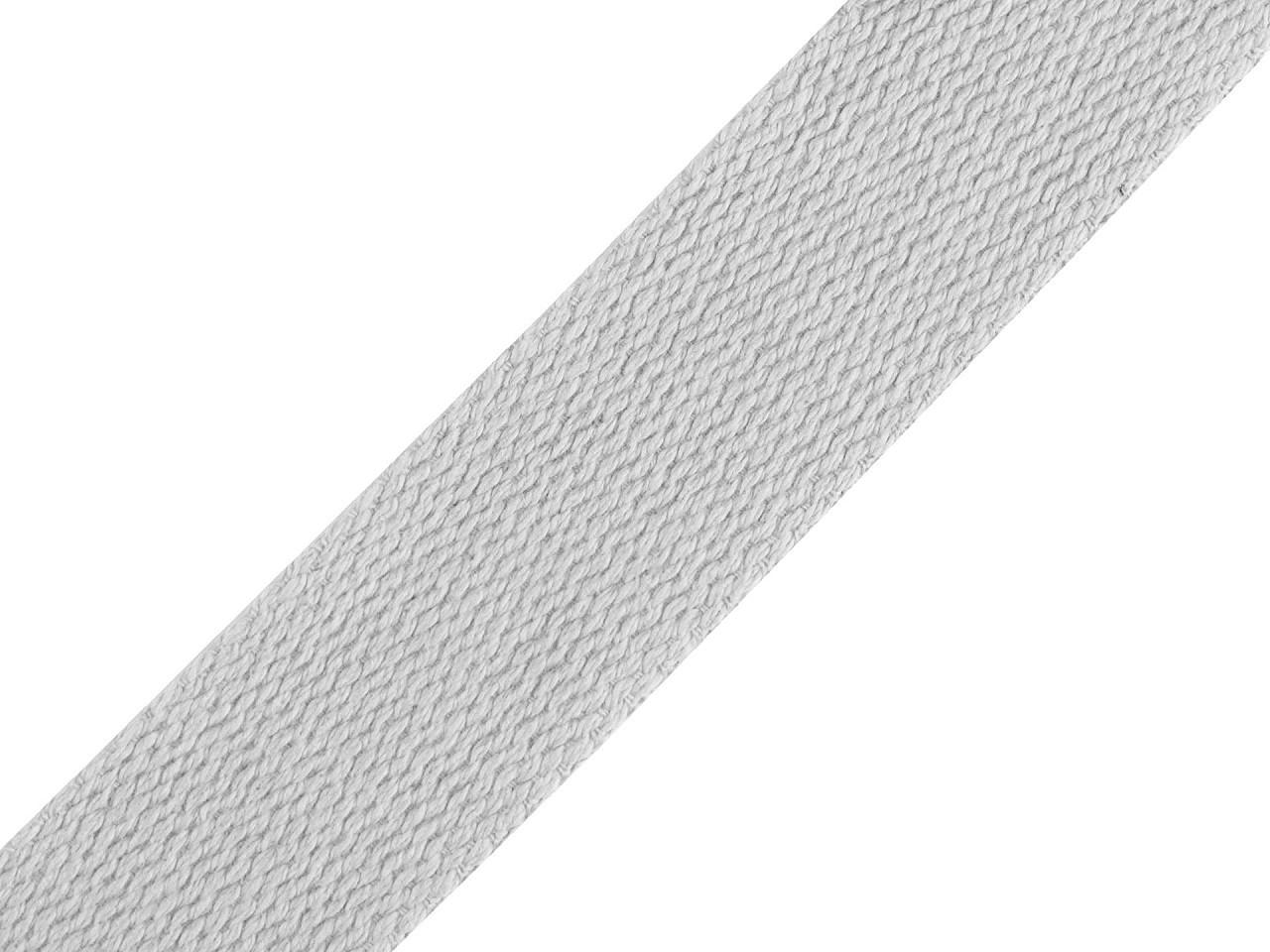 Bavlněný popruh šíře 30 mm, barva 14 šedá světlá