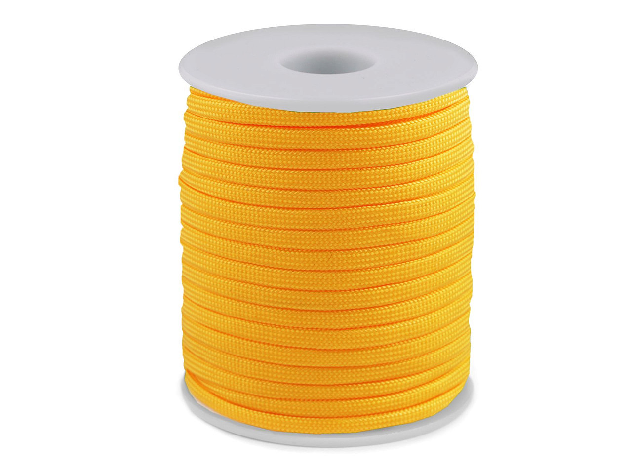 Padáková / oděvní šňůra Ø4 mm, barva 30 žlutá žloutková