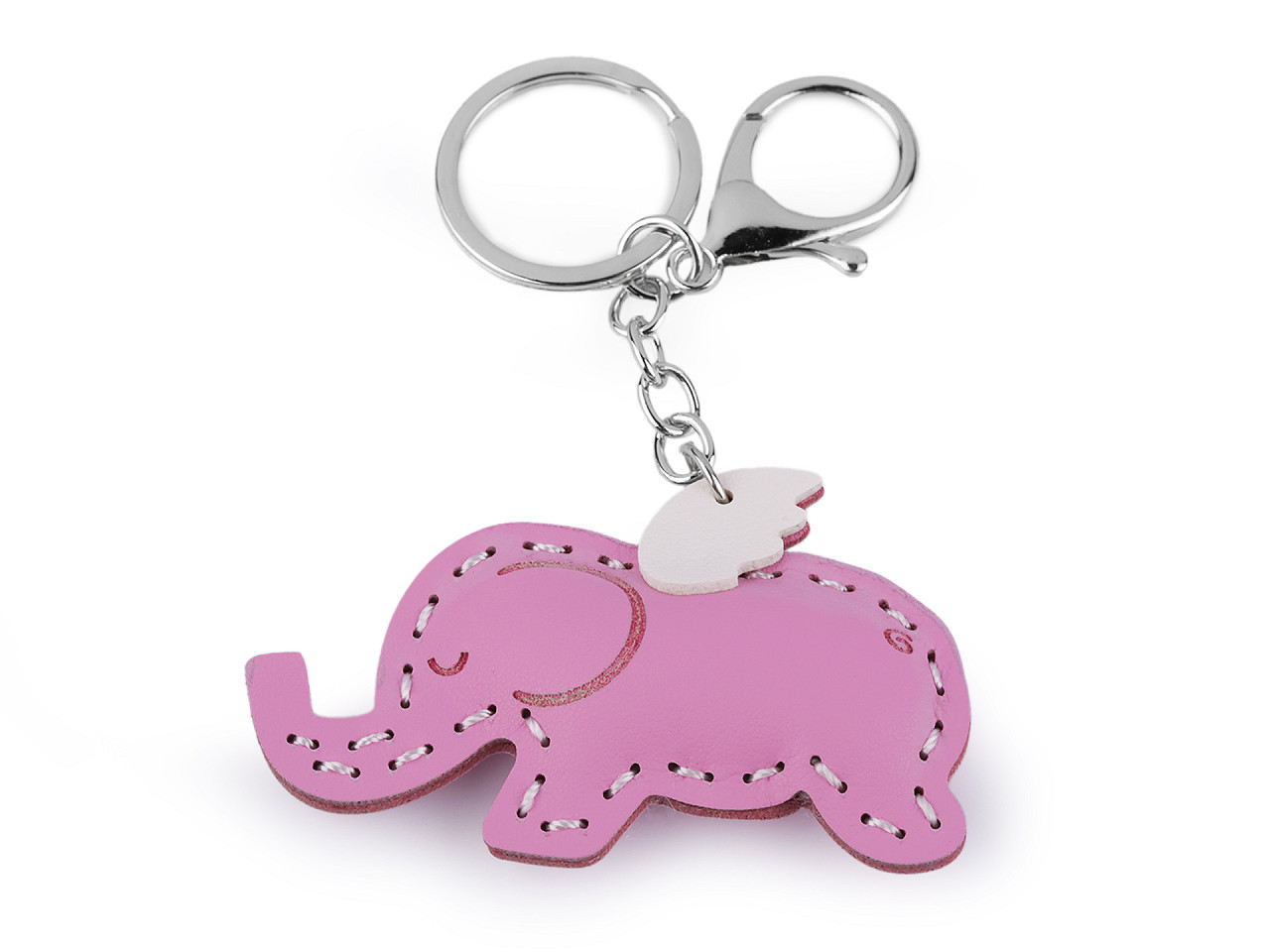 Přívěsek na batoh / klíče jednorožec, slon, barva 5 růžová dětská slon