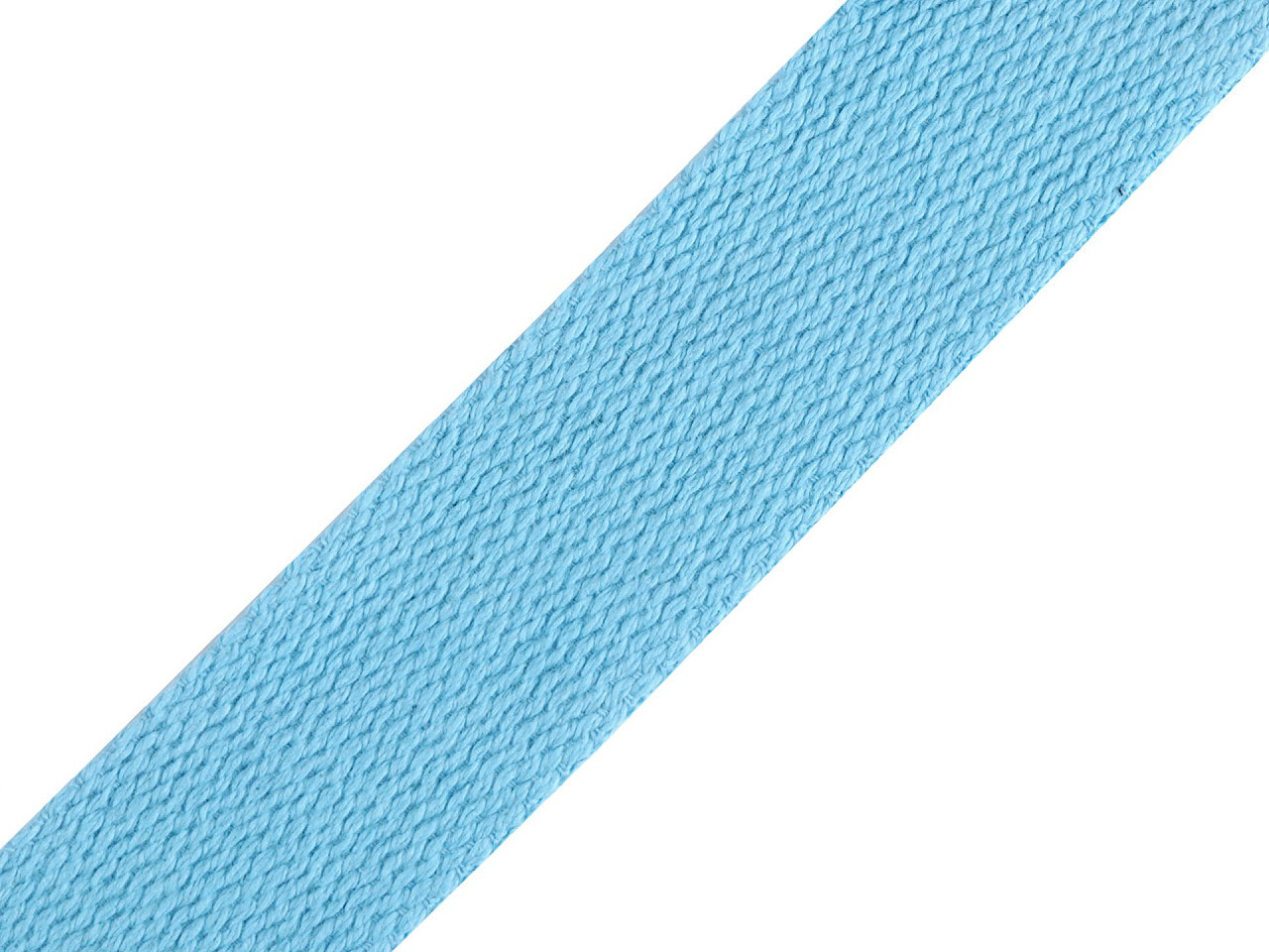 Bavlněný popruh šíře 30 mm, barva 2 modrá světlá