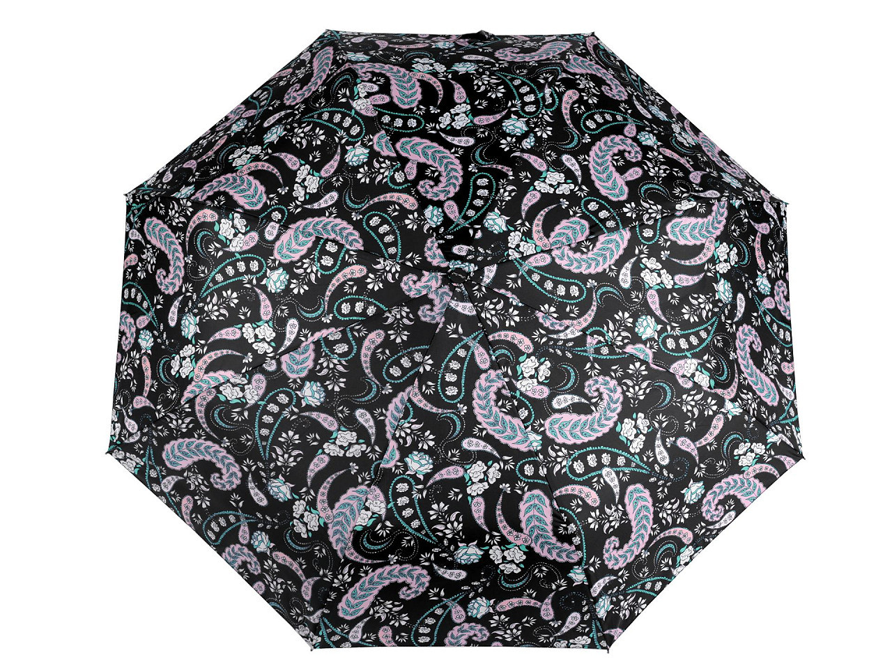 Dámský skládací vystřelovací deštník, barva 5 černá