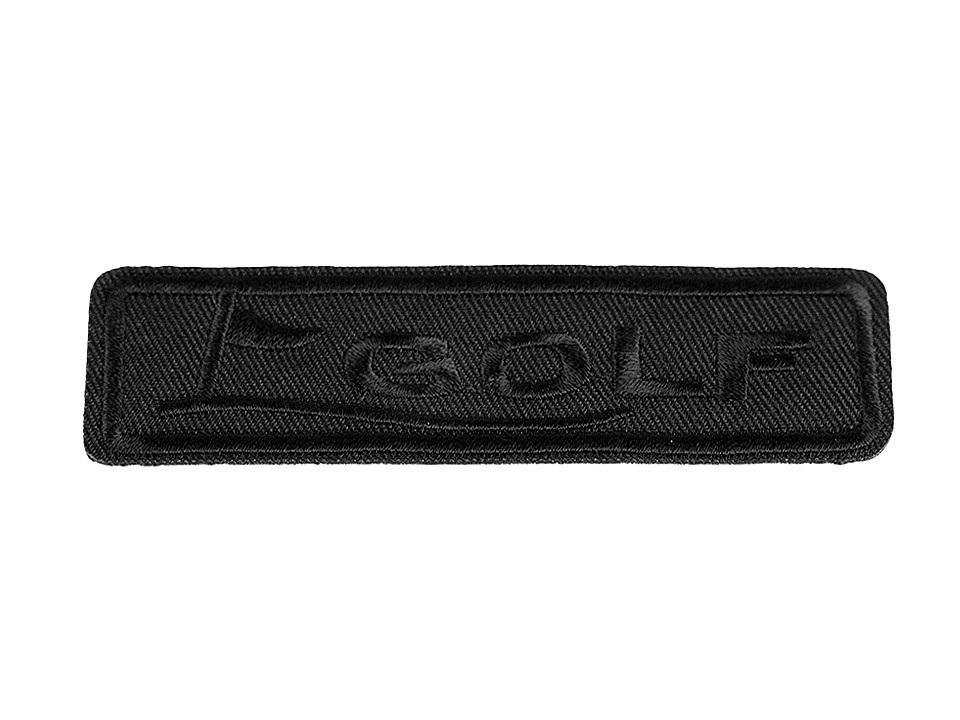 Nažehlovačka, barva 5 černá Golf