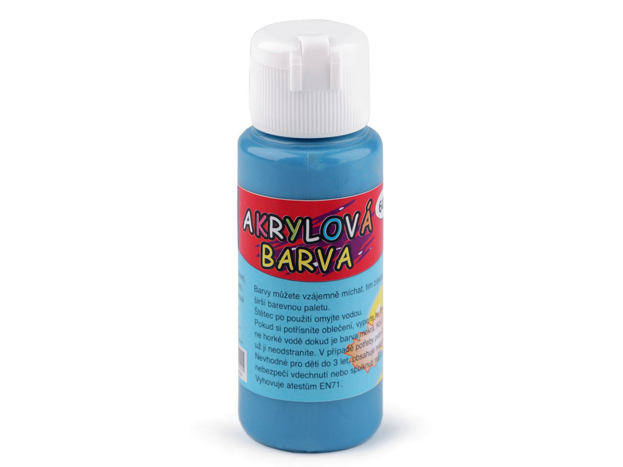 Akrylová barva 60 ml, barva 14 modrá azuro