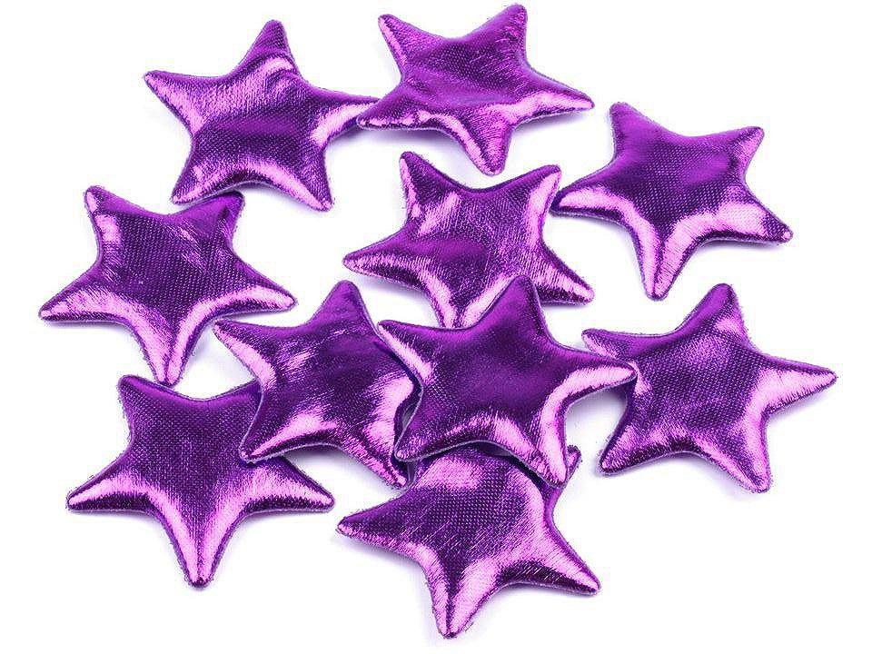 Hvězda Ø45 mm, barva 3 fialová purpura