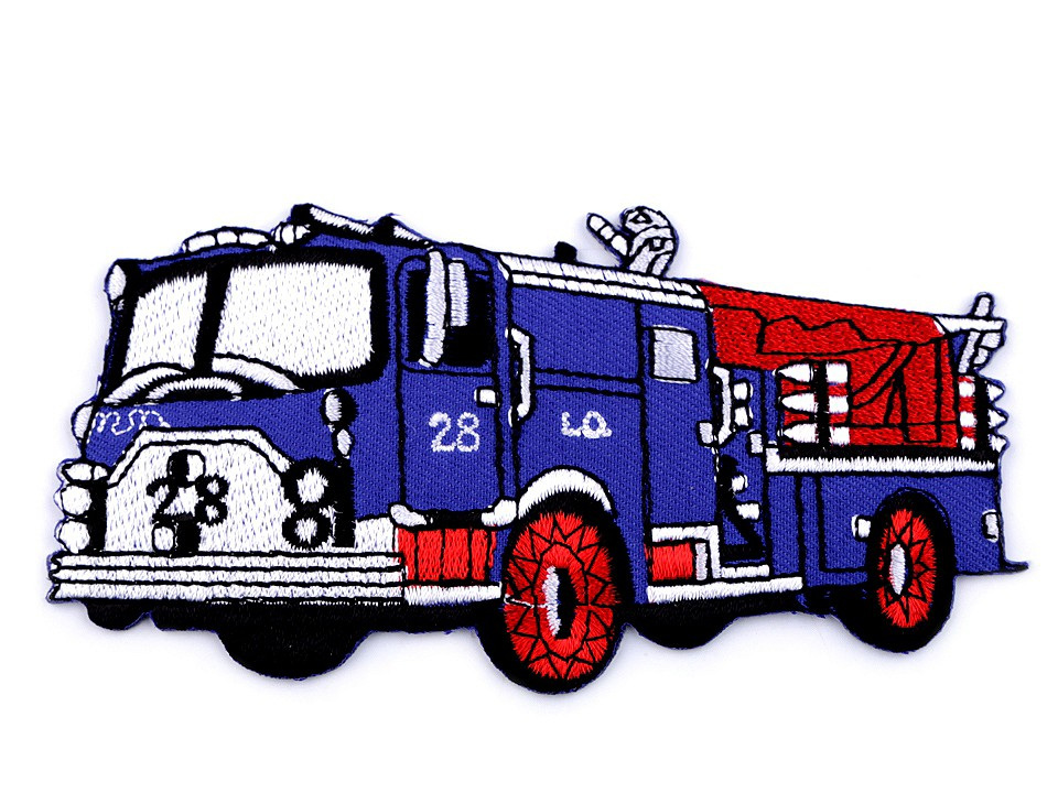 Nažehlovačka auto, traktor, loď, barva 43 modrá královská hasiči
