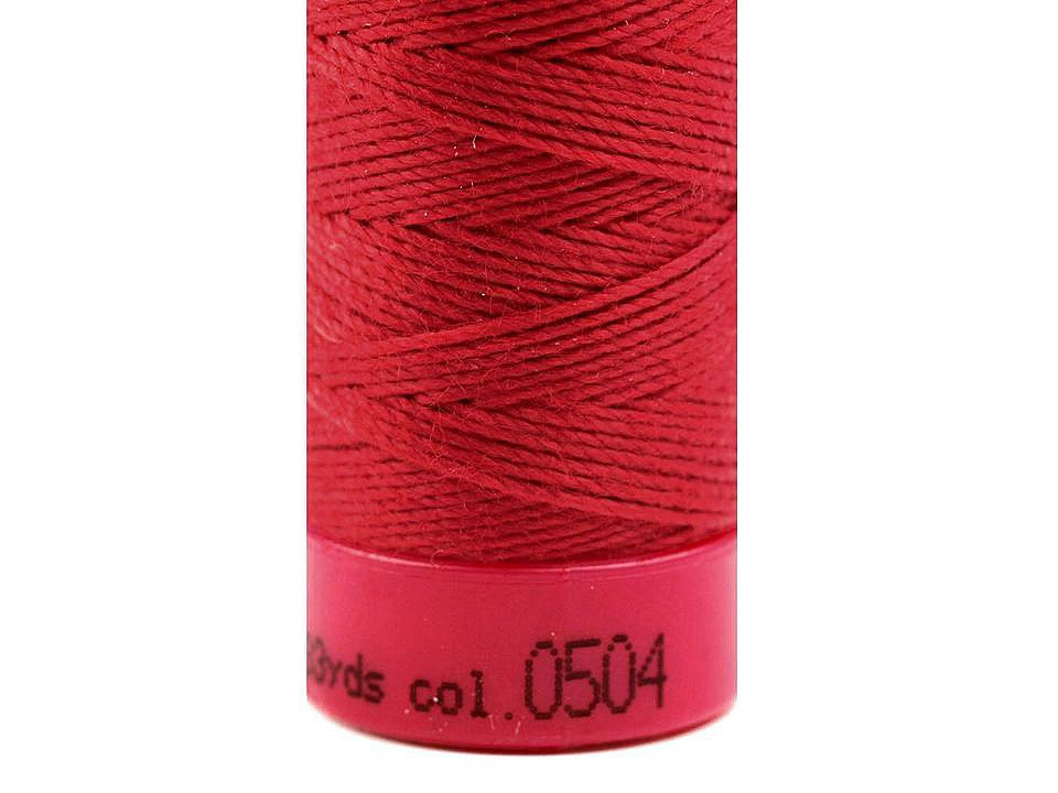 Polyesterové nitě Aspo 30 / riflové návin 30 m, barva 504 True Red
