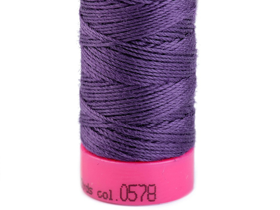 Polyesterové nitě Aspo 30 / riflové návin 30 m, barva 0578 Bright Violet