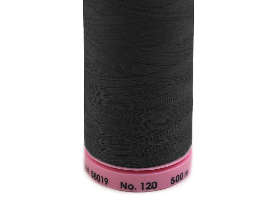 Polyesterové nitě návin 500 m Aspo Amann, barva 1284 Pirate Black