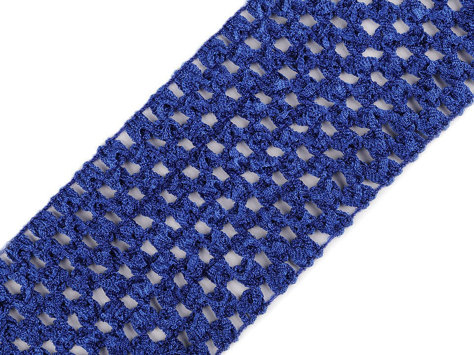 Síťovaná pruženka šíře 70 mm pro výrobu tutu sukýnek, barva 7 modrá safírová