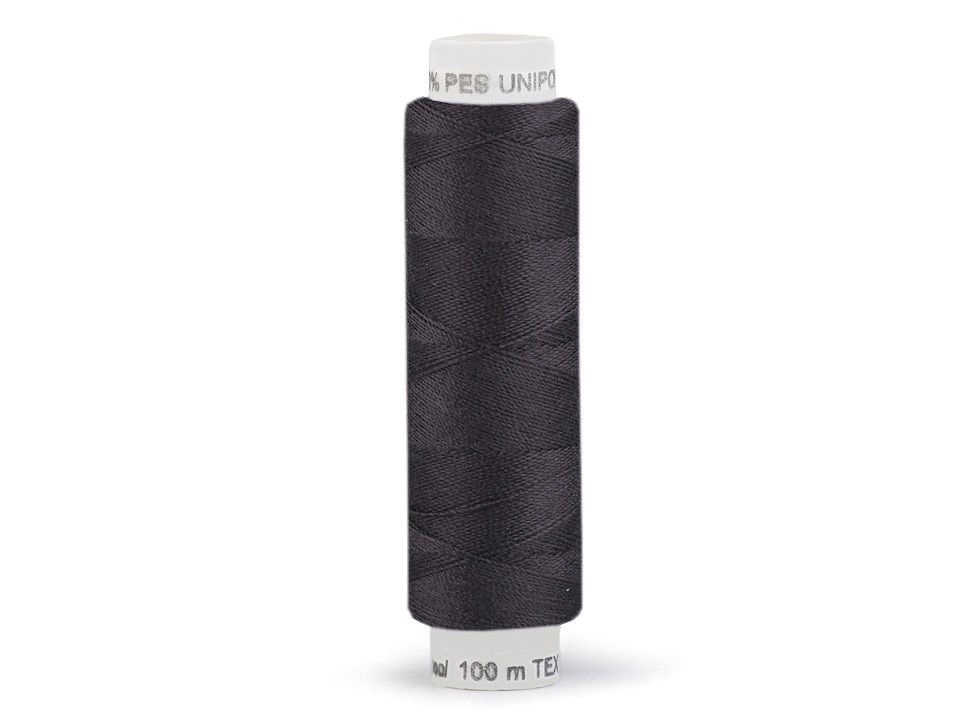Polyesterové nitě Unipoly návin 100 m, barva 599 Black Iris