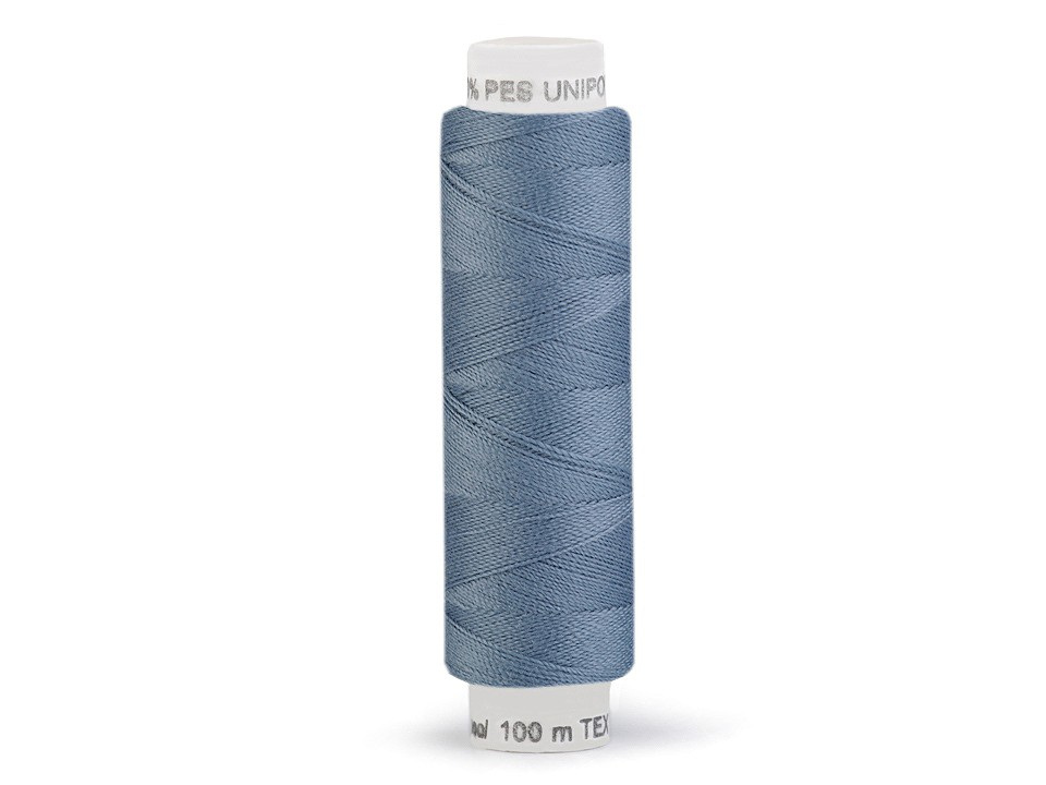 Polyesterové nitě Unipoly návin 100 m, barva 585 Bijou Blue