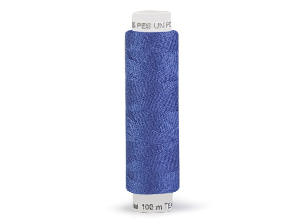 Polyesterové nitě Unipoly návin 100 m, barva 554 Dazzling Blue