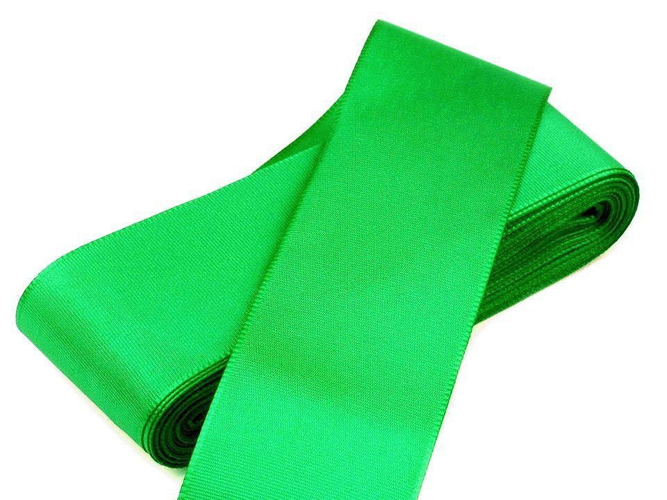 Stuha taftová šíře 40 mm, barva 309 zelená irská