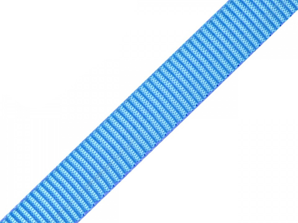 Popruh polypropylénový šíře 15 mm, barva 51 modrá sytá