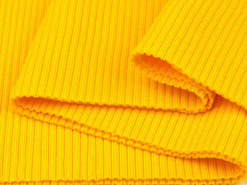 Elastický náplet žebrovaný 15x80 cm, barva 31/121 Cyber Yellow