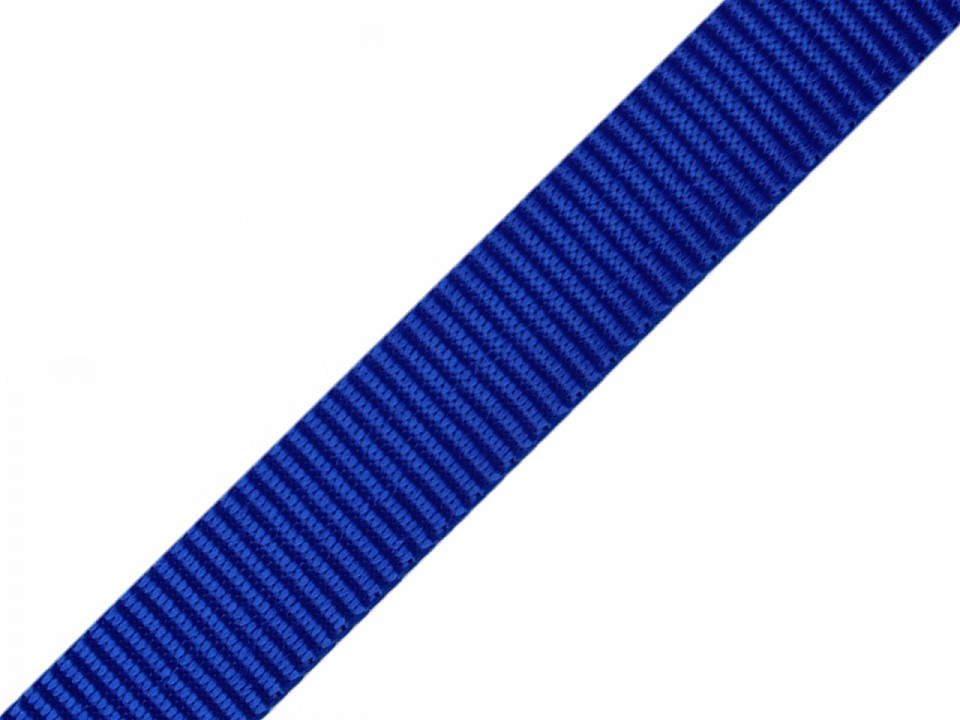 Popruh polypropylénový šíře 15 mm, barva 50 modrá královská