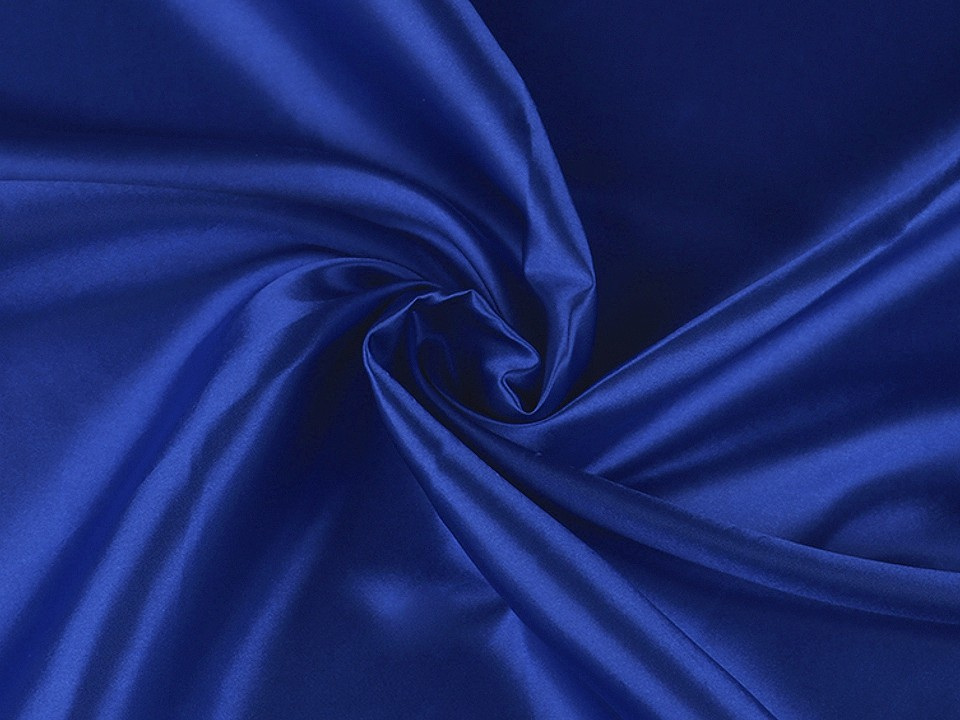 Satén jemně tuhý metráž, barva 14 (12) modrá královská