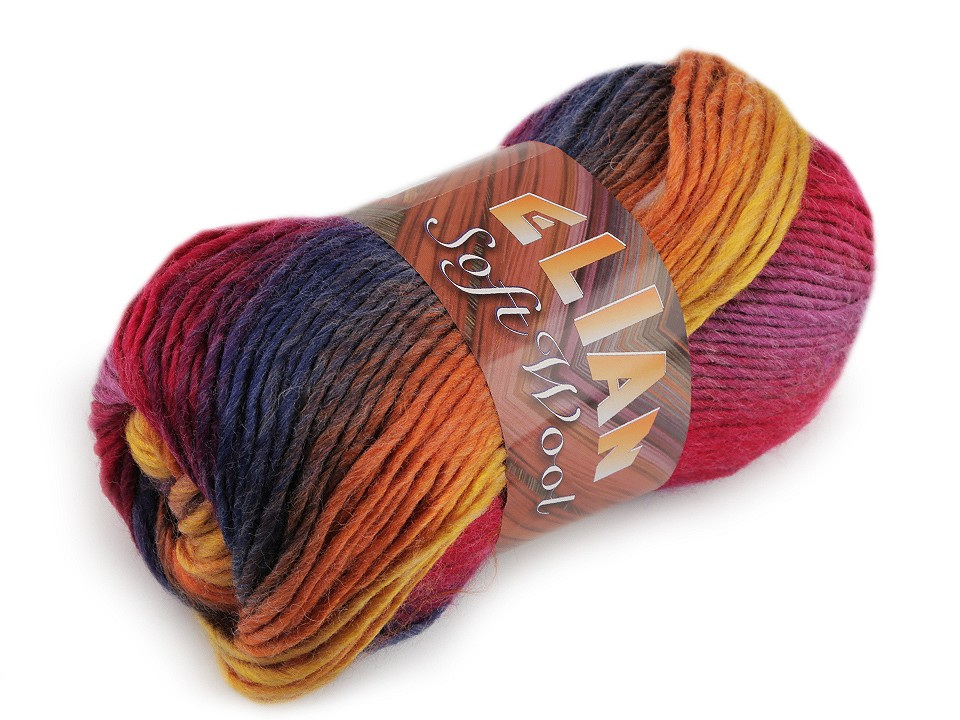 Pletací příze Soft Wool 100 g, barva 2 (85808) fialová světlá