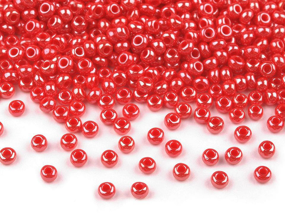 Rokajl Preciosa perleť 10/0 - 2,3 mm, barva 98170 červená výrazná