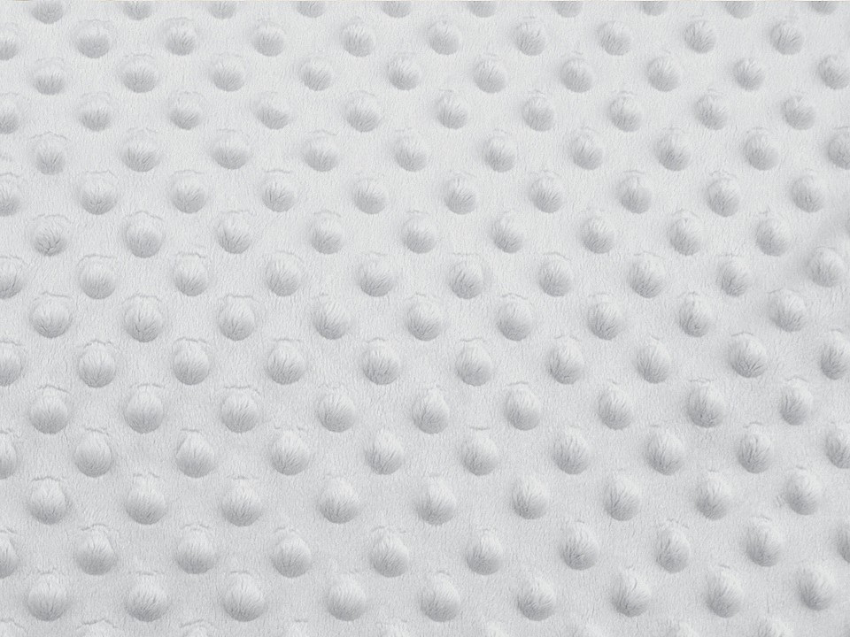 Minky s 3D puntíky, barva 3 (14-4102) šedá nejsvětlější