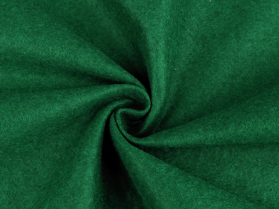 Filc / plsť metráž tloušťka 1,4 mm, barva 20 zelená tm.
